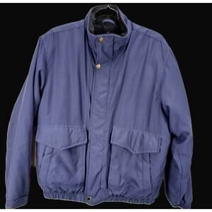 Vintage Knights Bridge Mens Lined Bomber Jacket/Navy Blue/Heavyweight/Winter/Med